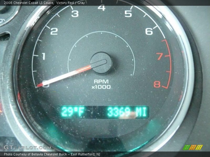 Victory Red / Gray 2008 Chevrolet Cobalt LS Coupe