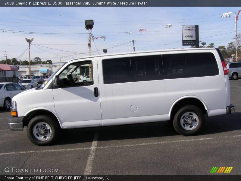 Summit White / Medium Pewter 2009 Chevrolet Express LS 3500 Passenger Van