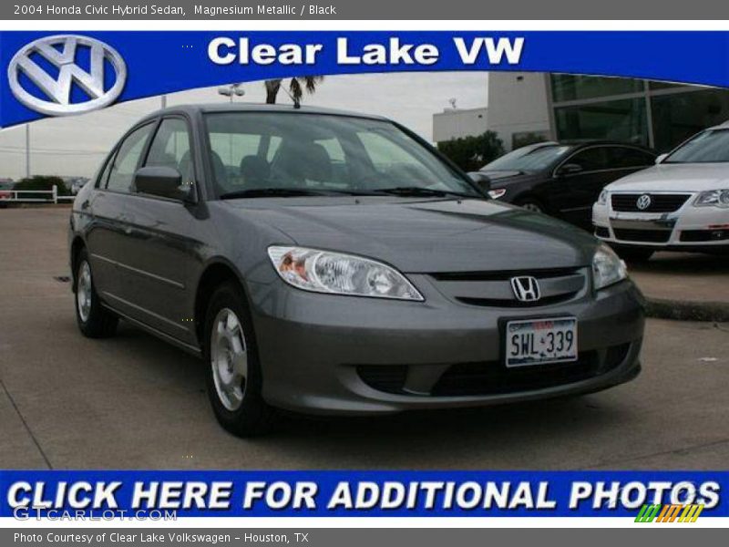 Magnesium Metallic / Black 2004 Honda Civic Hybrid Sedan