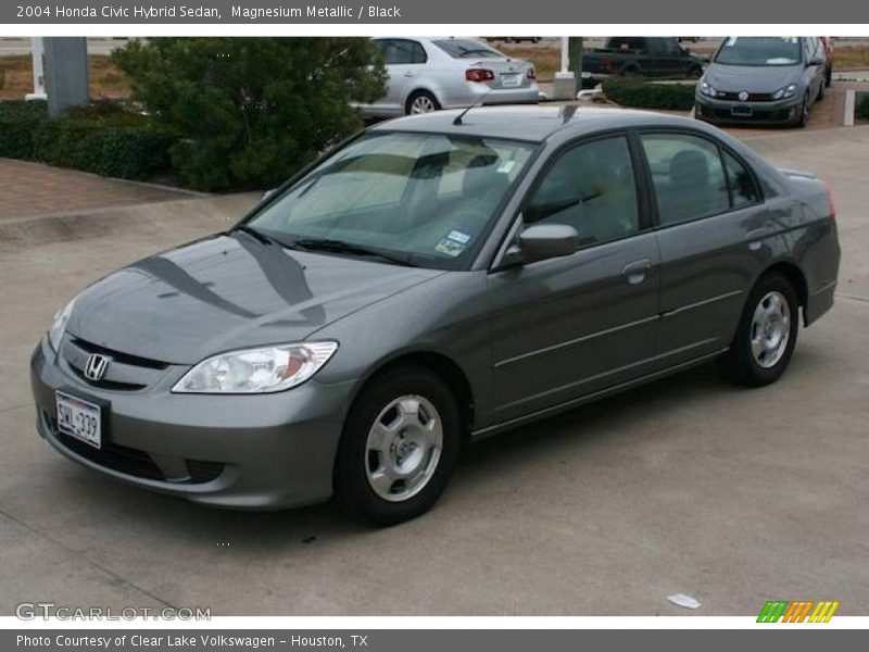 Magnesium Metallic / Black 2004 Honda Civic Hybrid Sedan