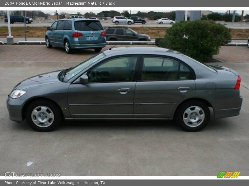 Magnesium Metallic / Black 2004 Honda Civic Hybrid Sedan