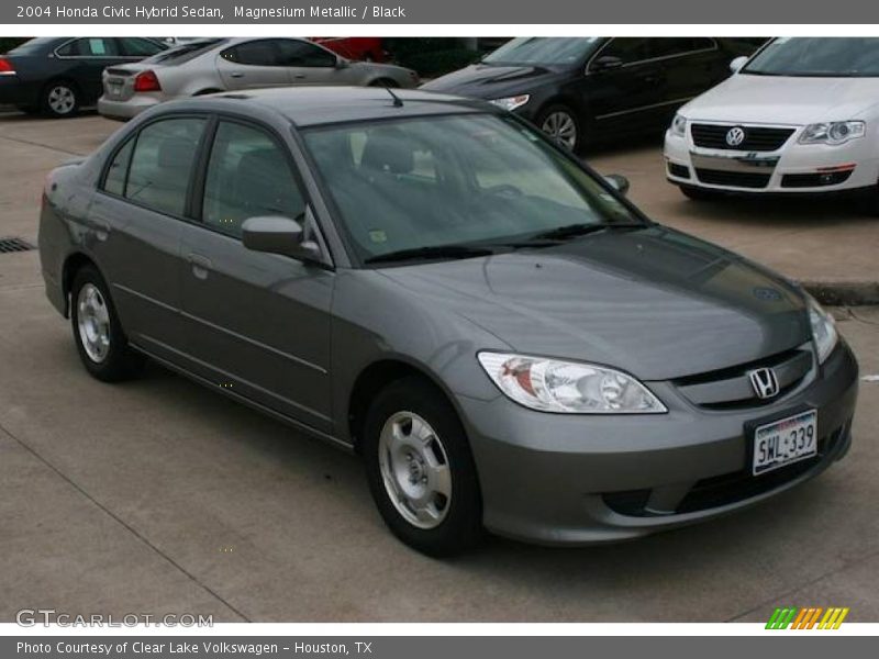 Magnesium Metallic / Black 2004 Honda Civic Hybrid Sedan