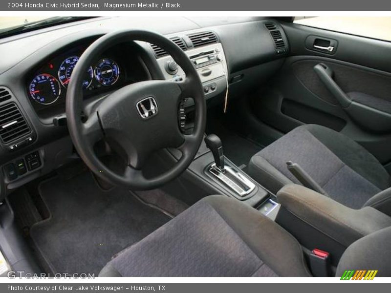 Magnesium Metallic / Black 2004 Honda Civic Hybrid Sedan