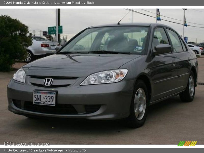 Magnesium Metallic / Black 2004 Honda Civic Hybrid Sedan