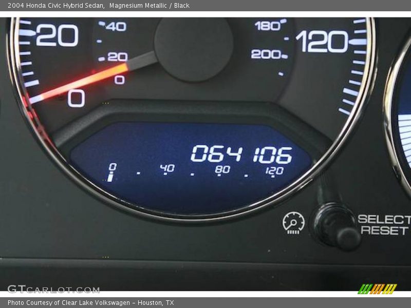 Magnesium Metallic / Black 2004 Honda Civic Hybrid Sedan