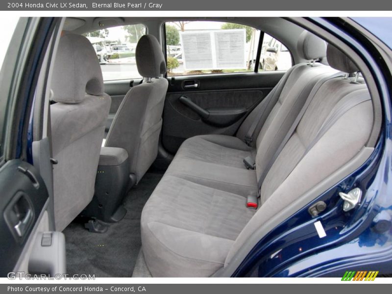 Eternal Blue Pearl / Gray 2004 Honda Civic LX Sedan