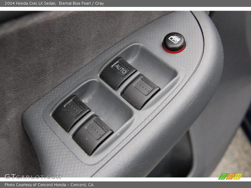 Eternal Blue Pearl / Gray 2004 Honda Civic LX Sedan