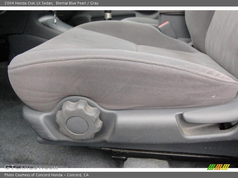 Eternal Blue Pearl / Gray 2004 Honda Civic LX Sedan