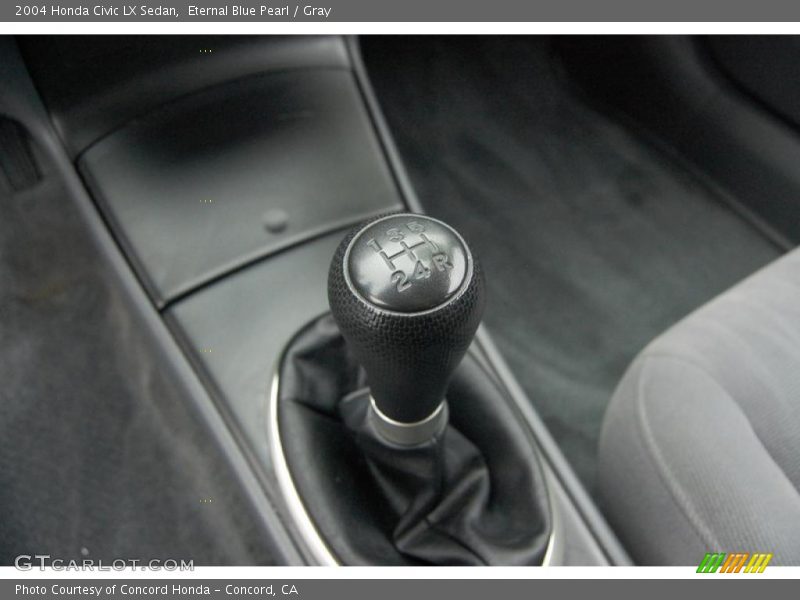 Eternal Blue Pearl / Gray 2004 Honda Civic LX Sedan
