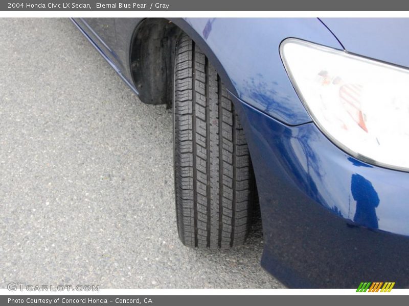 Eternal Blue Pearl / Gray 2004 Honda Civic LX Sedan