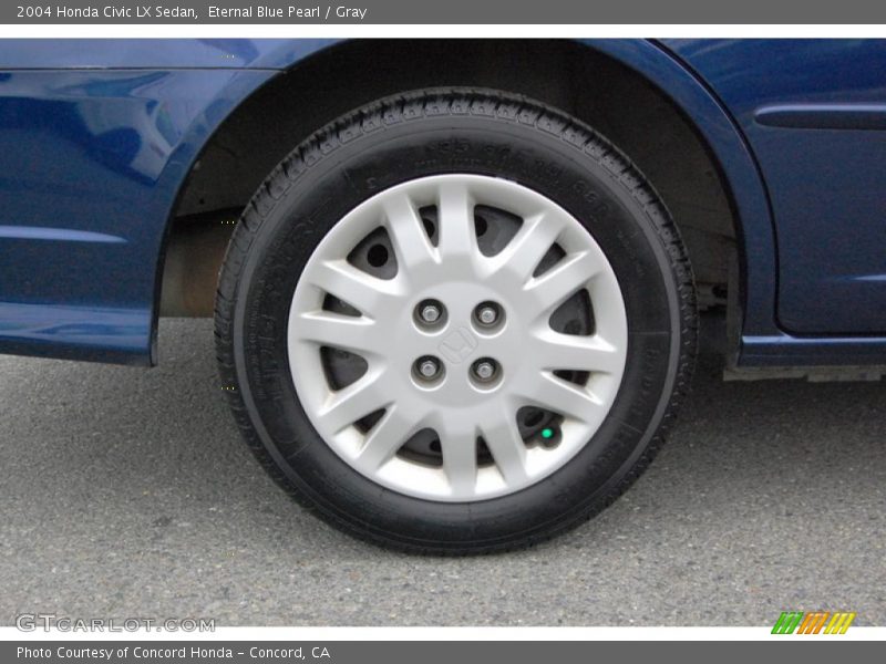 Eternal Blue Pearl / Gray 2004 Honda Civic LX Sedan