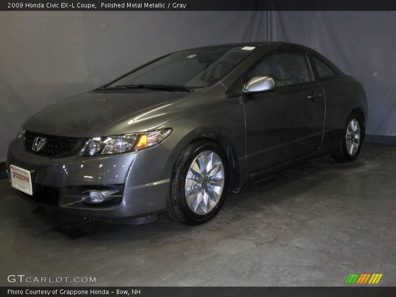 Polished Metal Metallic / Gray 2009 Honda Civic EX-L Coupe