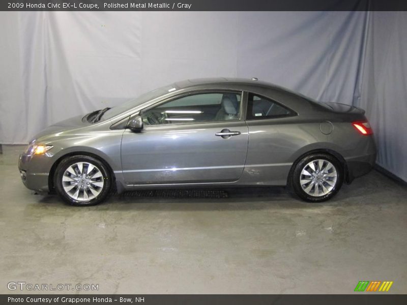 Polished Metal Metallic / Gray 2009 Honda Civic EX-L Coupe
