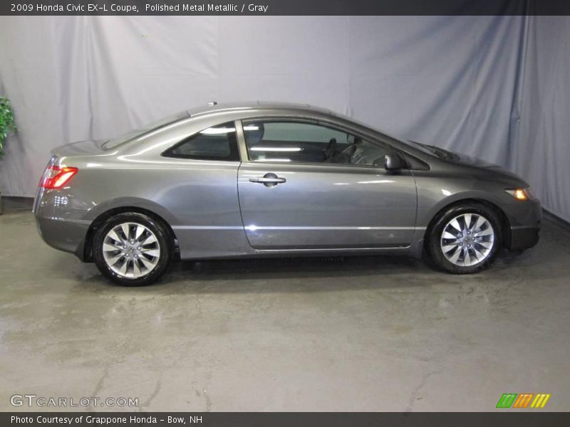 Polished Metal Metallic / Gray 2009 Honda Civic EX-L Coupe