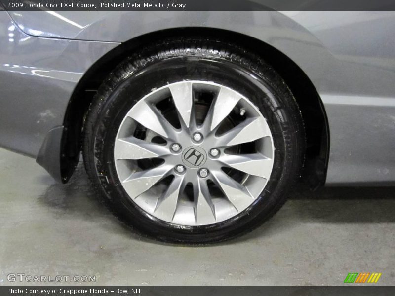 Polished Metal Metallic / Gray 2009 Honda Civic EX-L Coupe
