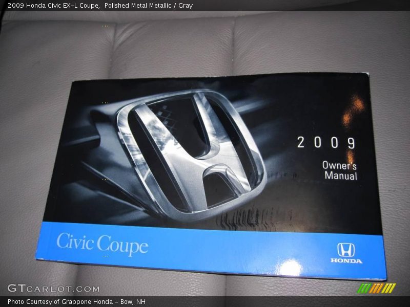 Polished Metal Metallic / Gray 2009 Honda Civic EX-L Coupe