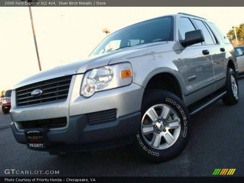 Silver Birch Metallic / Stone 2006 Ford Explorer XLS 4x4