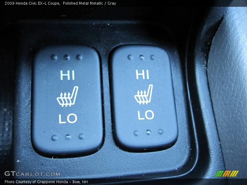 Polished Metal Metallic / Gray 2009 Honda Civic EX-L Coupe