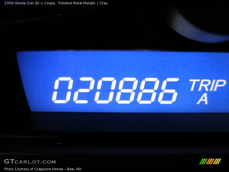 Polished Metal Metallic / Gray 2009 Honda Civic EX-L Coupe