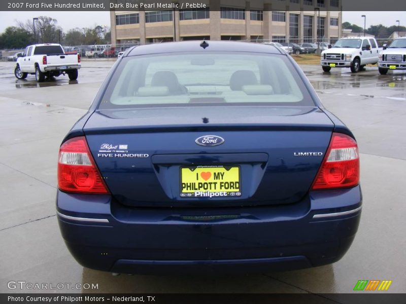 Dark Blue Pearl Metallic / Pebble 2007 Ford Five Hundred Limited