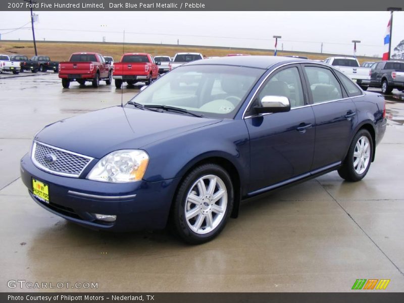 Dark Blue Pearl Metallic / Pebble 2007 Ford Five Hundred Limited