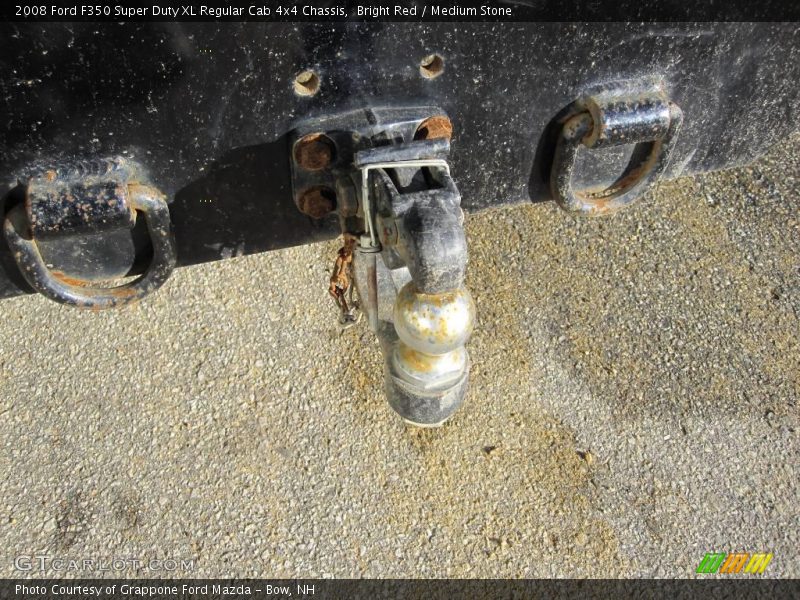 Bright Red / Medium Stone 2008 Ford F350 Super Duty XL Regular Cab 4x4 Chassis