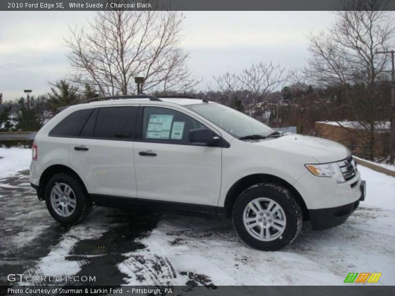 White Suede / Charcoal Black 2010 Ford Edge SE