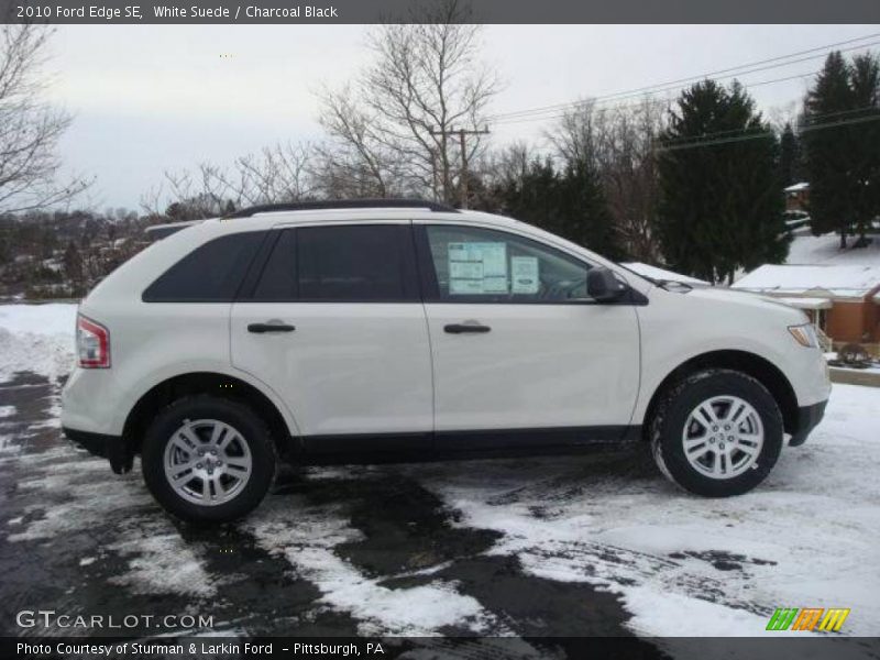 White Suede / Charcoal Black 2010 Ford Edge SE