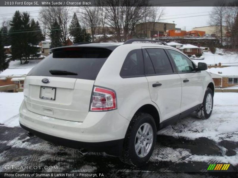 White Suede / Charcoal Black 2010 Ford Edge SE