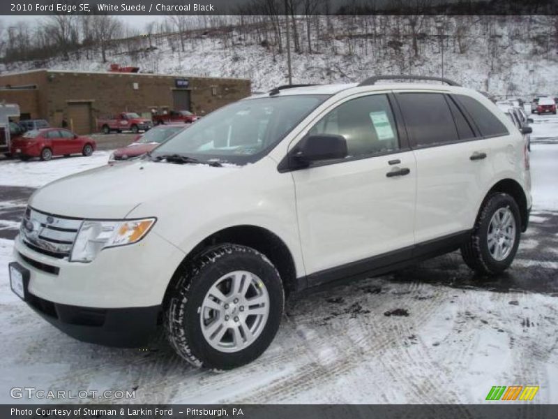 White Suede / Charcoal Black 2010 Ford Edge SE