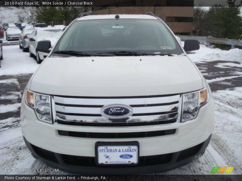 White Suede / Charcoal Black 2010 Ford Edge SE