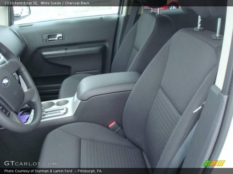 White Suede / Charcoal Black 2010 Ford Edge SE