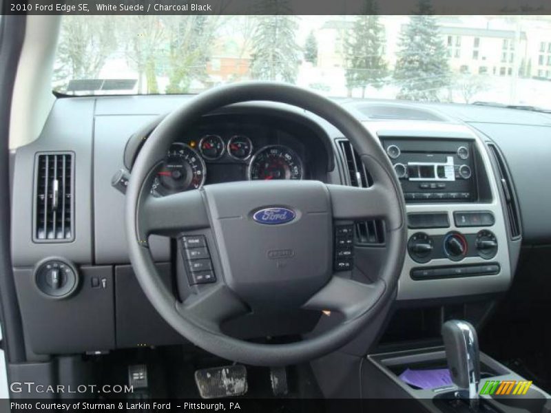 White Suede / Charcoal Black 2010 Ford Edge SE