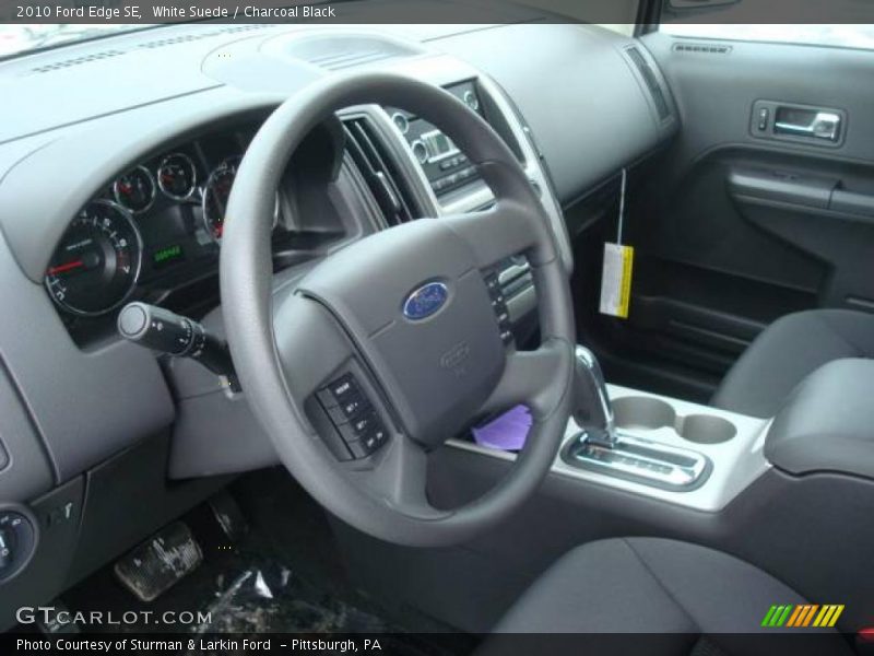 White Suede / Charcoal Black 2010 Ford Edge SE