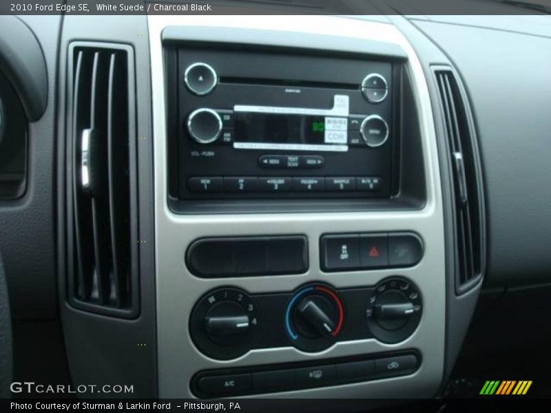 White Suede / Charcoal Black 2010 Ford Edge SE