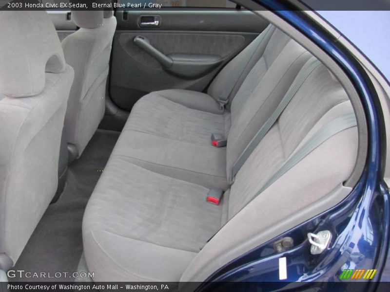 Eternal Blue Pearl / Gray 2003 Honda Civic EX Sedan