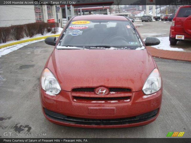 Tango Red / Gray 2008 Hyundai Accent GS Coupe