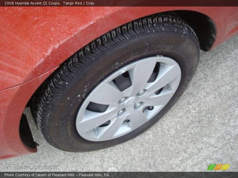 Tango Red / Gray 2008 Hyundai Accent GS Coupe