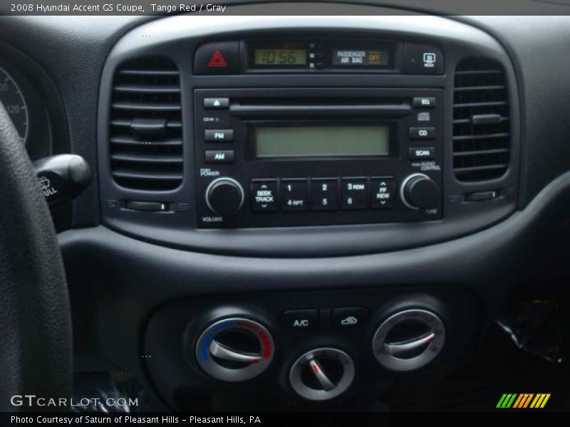 Tango Red / Gray 2008 Hyundai Accent GS Coupe