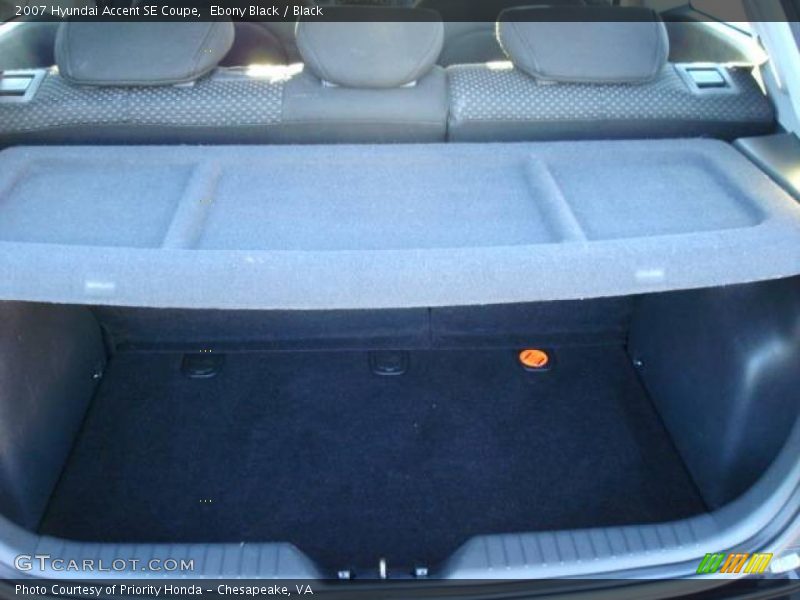 Ebony Black / Black 2007 Hyundai Accent SE Coupe