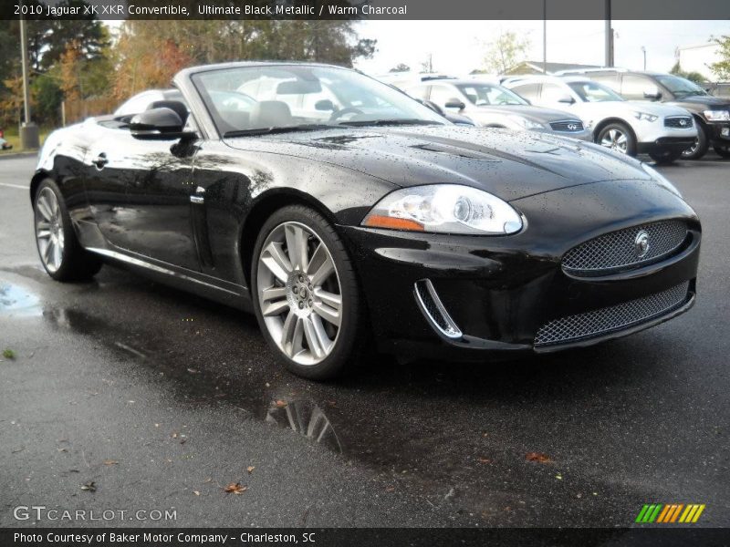 Ultimate Black Metallic / Warm Charcoal 2010 Jaguar XK XKR Convertible