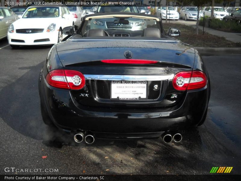 Ultimate Black Metallic / Warm Charcoal 2010 Jaguar XK XKR Convertible