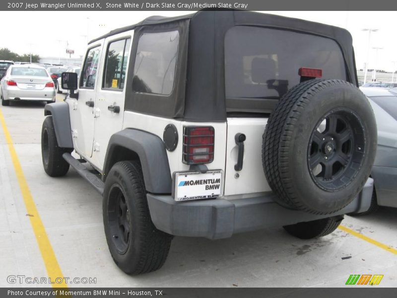 Stone White / Dark Slate Gray/Medium Slate Gray 2007 Jeep Wrangler Unlimited X