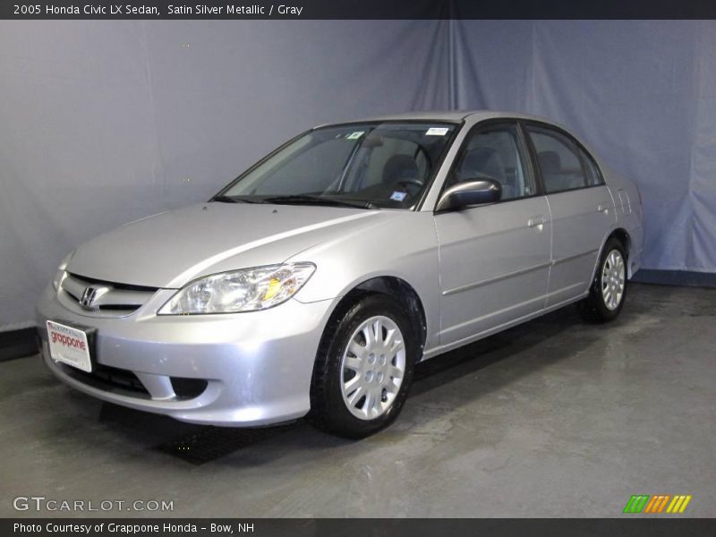 Satin Silver Metallic / Gray 2005 Honda Civic LX Sedan