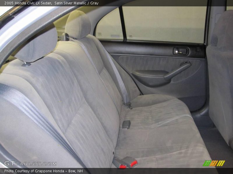 Satin Silver Metallic / Gray 2005 Honda Civic LX Sedan