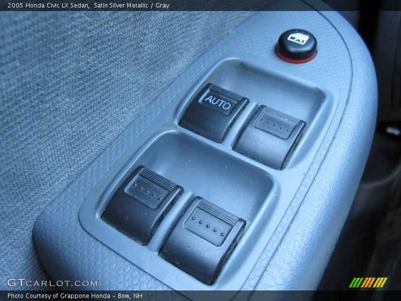 Satin Silver Metallic / Gray 2005 Honda Civic LX Sedan