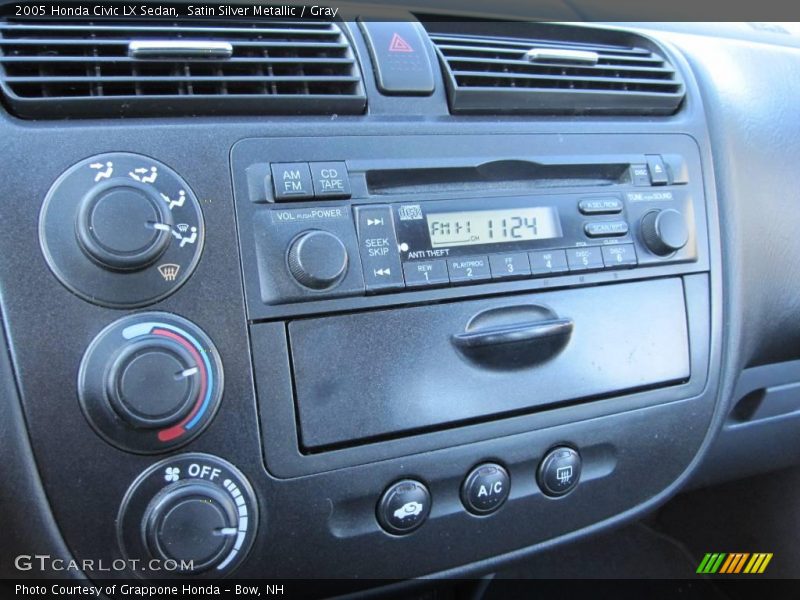 Satin Silver Metallic / Gray 2005 Honda Civic LX Sedan
