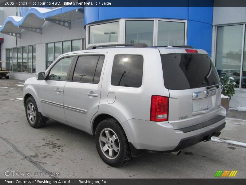 Billet Silver Metallic / Beige 2009 Honda Pilot Touring 4WD