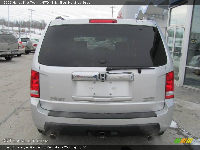 Billet Silver Metallic / Beige 2009 Honda Pilot Touring 4WD
