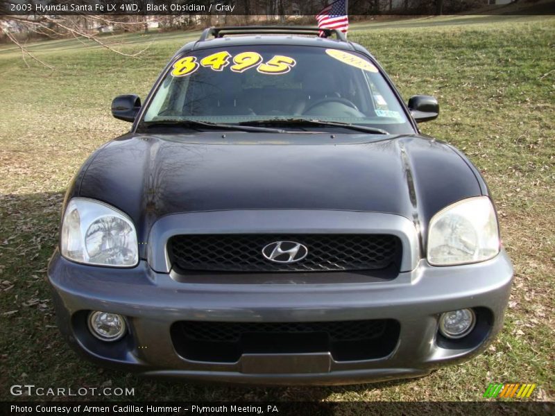 Black Obsidian / Gray 2003 Hyundai Santa Fe LX 4WD